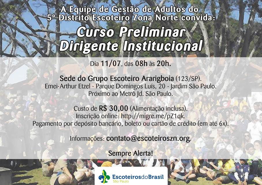 Confira os cursos do 5º Distrito – Zona Norte